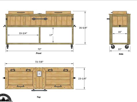 Double Cooler Stand Plans Patio Cooler Stand Deck Cooler Stand