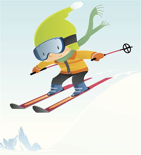 Boy Skiing Illustrations Royalty Free Vector Graphics And Clip Art Istock