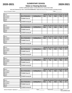 Fillable Online How To Complete The Data Collection Sheets