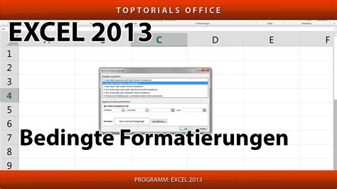 Bedingte Formatierung Ganz Einfach Excel TOPTORIALS