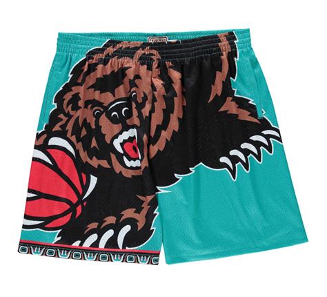 Memphis Grizzlies Hardwood Classics Big Face Basketball Shorts