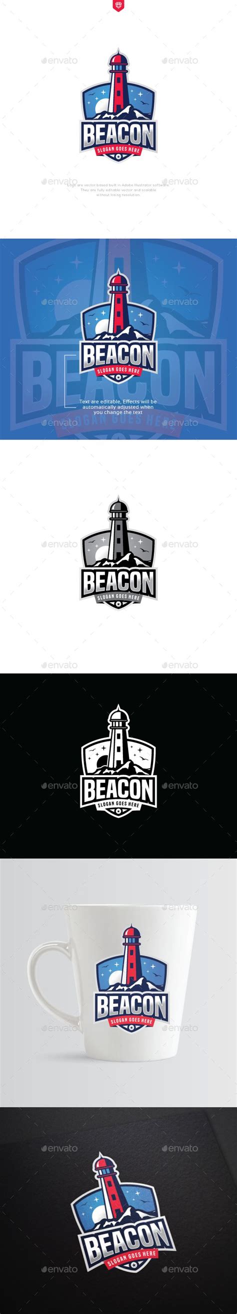 Lighthouse Logo | House logo design, Logo templates, ? logo