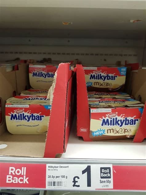 Cheap Milkybar Mixups White And Milk Chocolate Dessert 4x65g £1 At Asda