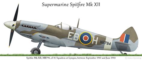 A Rare Spitfire Xii That Was Delivered To Squadron On September Th