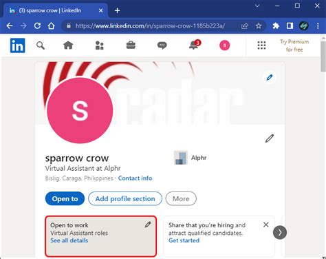 how to remove open to work on linkedin