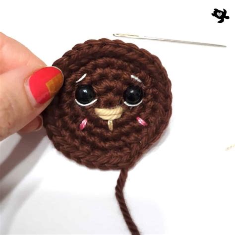 Brown Bear Crochet Appliqué - Free Pattern - Natalina Craft