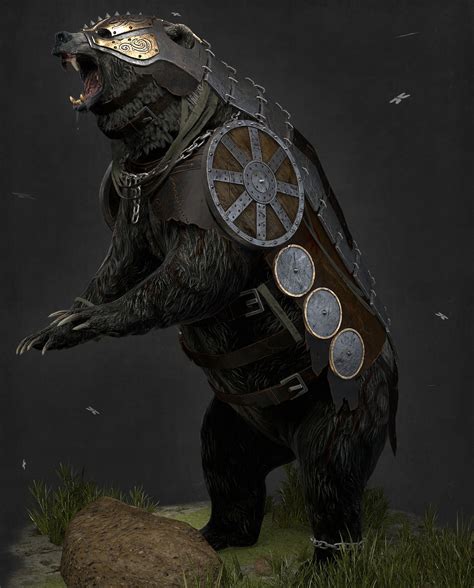 Artstation Armored Bear Corbax Team Fantasy Concept Art Fantasy