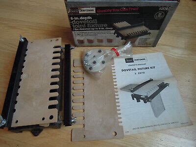 Craftsman 8 Dovetail Fixture 9 2570 With Instructions Sears Rabbet