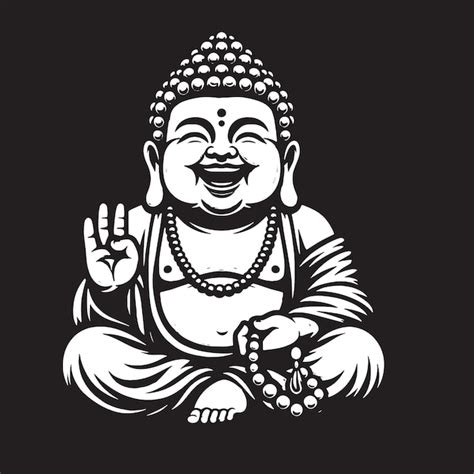 Premium Vector Laughing Buddha Svg