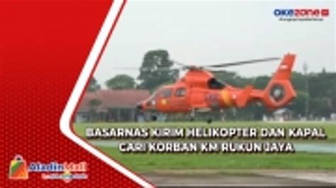 Basarnas Kirim Helikopter Dan Kapal Cari Korban Hilang KM Rukun Jaya Di