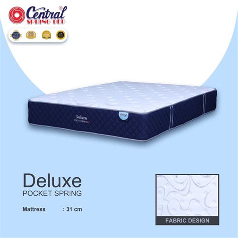 Jual Kasur Spring Bed Central Deluxe Pocket Springs Shopee Indonesia