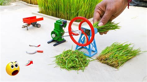 Diy Tractor Chaff Cutter Machine Science Project Keepmini Youtube