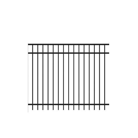 Shop Freedom Standard New Haven Black Aluminum Decorative Metal Fence