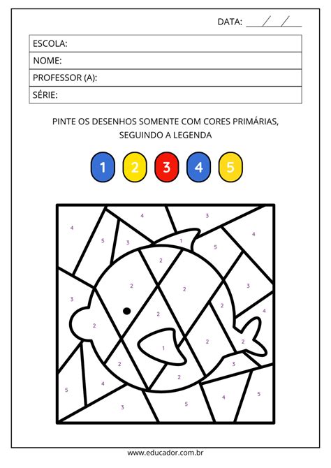 Atividade De Artes Cores Primárias E Secundárias - 8