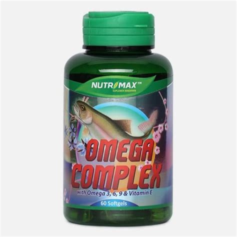 Jual Nutrimax Omega Complex 3 6 9 Vitamin E 60 Softgel Shopee