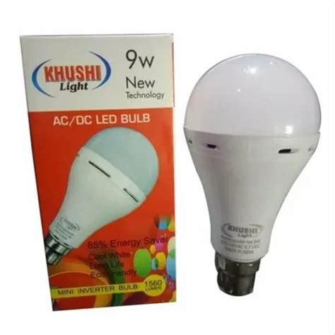 W Khushi Light Ac Dc Led Bulb Cool Daylight At Rs Piece In New