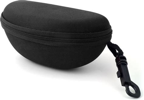 Calabria BJ143H Large Semi Hard Zippered Eyewear Case With Plastic Clip