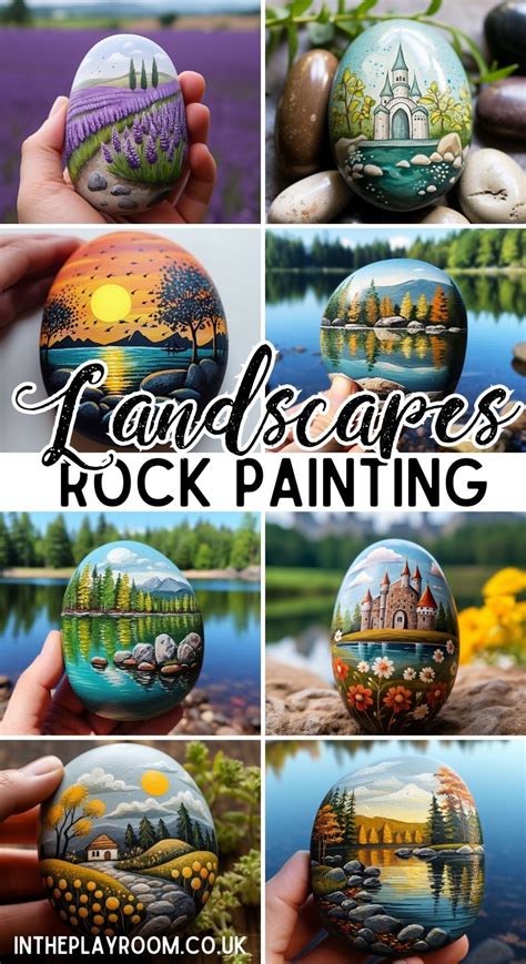 33 Inspirational Ideas For Rock Painting Landscapes In The Playroom