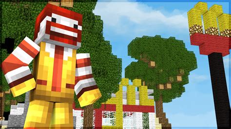 Minecraft CONSTRUINDO UM MCDONALDS BUILD BATTLE YouTube