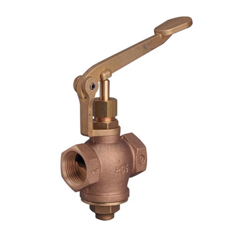 Bronze Globe Valve Self Closing Lever Screwed BSPP Valve Select