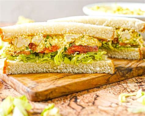 Vegan Egg Salad Sandwich The Edgy Veg