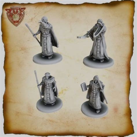 3D Printed Wizard Miniatures - Imagination Forge Games