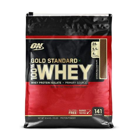 Optimum Nutrition Gold Standard 100 Whey Protein Powder Extreme Milk Chocolate 24g Protein