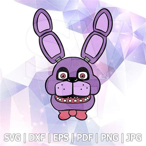 Five Nights At Freddys Fnaf Bonnie Characters Layered Svg Dxf Vector