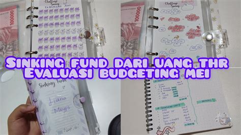 Update Sinking Fund Dari Sisa Thr Evaluasi Budgeting Mei Budgeting