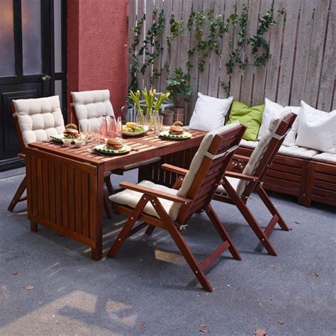 Ikea Wood Patio Table Setup Patio Ideas