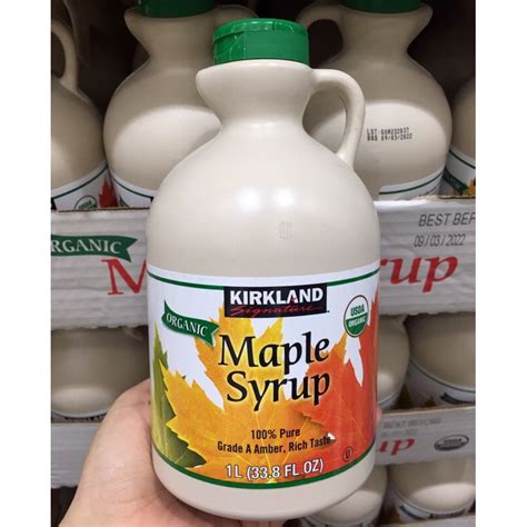 Kirkland Signature Organic Maple Syrup 1L Shopee Philippines