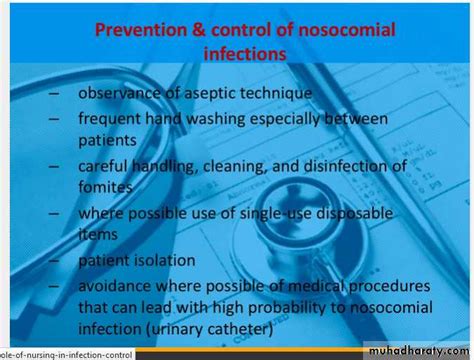 Nosocomial infection pptx - Infectious - Muhadharaty