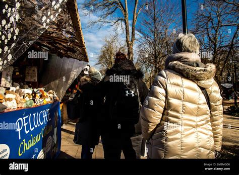 People Visiting The Christmas Market In Reims Will Take Place From