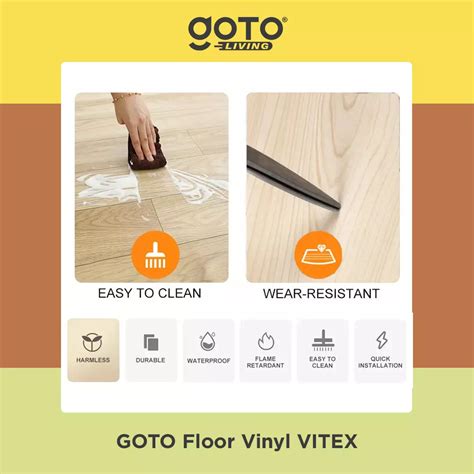 Jual Goto Living Goto Vitex Floor Vinyl Sticker Lantai Wallpaper Stiker