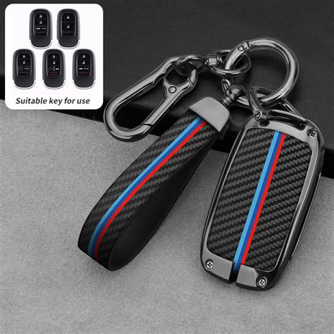 Honda Zinc Alloy Carbon Fibre Key Case Cover For Honda Hrv