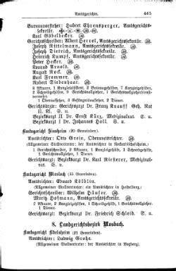 Hof und Staatshandbuch des Großherzogtums Baden 1910 445 GenWiki