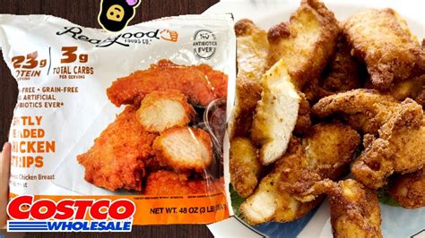 Realgood Lightly Breaded Chicken Strips Costco Product Review Youtube