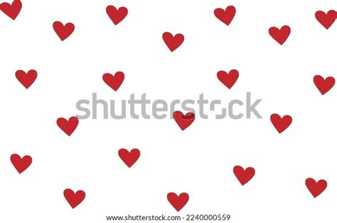 Red Heart White Background Vector Hand Stock Vector Royalty Free