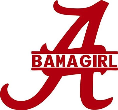 Alabama Bama Girl Vinyl Decal Sticker For Window ~car ~ Truck~ Boat~ Laptop~ Iphone~ Wall