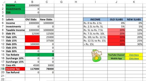 Income Tax Calculator 2023 Excel