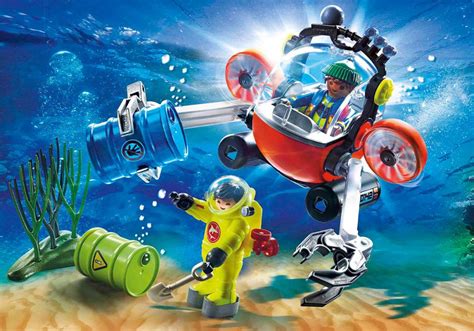 Playmobil City Action Pas Cher Agents De Fonds Marins Avec