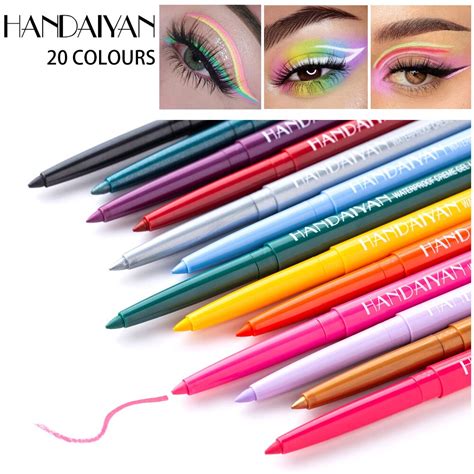 20 PIÈCES BOÎTE Pastel Néon Stylo Eyeliner Imperméable À L eau Couleur