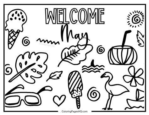 Coloring Pages For May