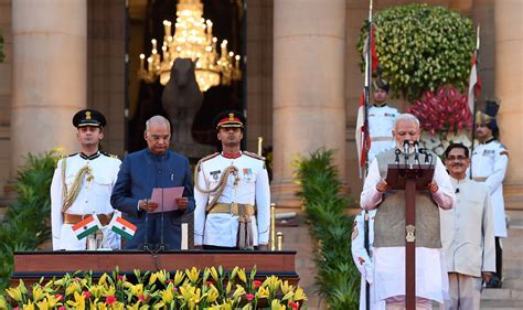 Pm Takes Oath Of Office And Secrecy At A Swearing In Ceremony At