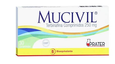 NIBITHA MUCIVIL TERBINAFINA 250 MG X 30 COMPRIMIDOS