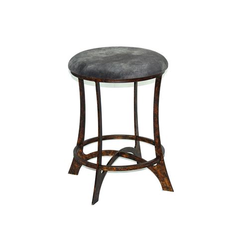 Sunny Designs Santa Fe Mahogany Wood Backless Swivel Stool In Dark