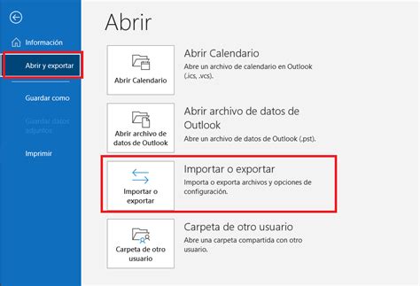 Como Exportar E Importar Una Copia De Seguridad En Outlook