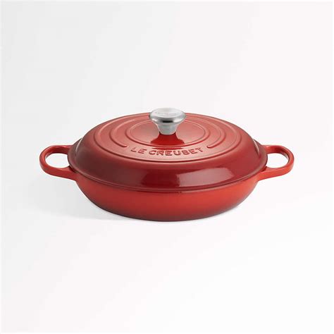 Le Creuset Signature 35 Qt Cerise Red Enameled Cast Iron Braiser