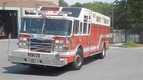 Albany Fire Department Heavy Rescue Rescue 2 And Truck 2 Responding