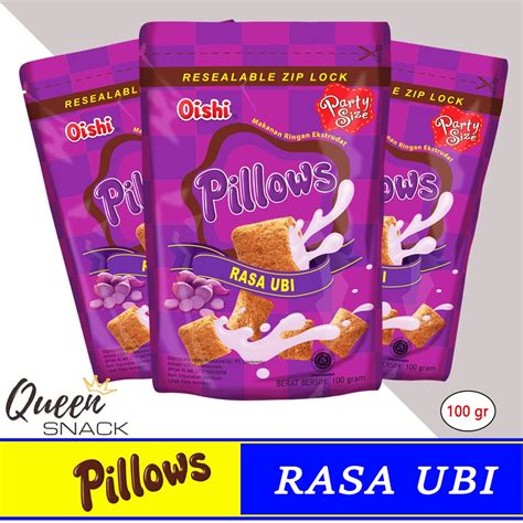 Jual Snack Oishi Pillows Rasa Ubi Kemasan Pouch 100gr Shopee Indonesia